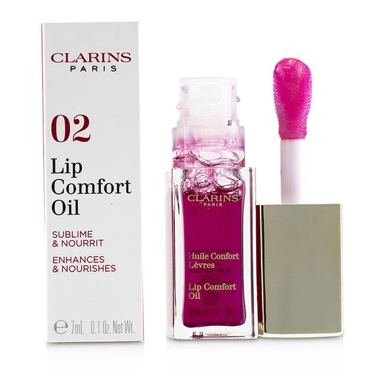 Clarins Lip Comfort Oil - Enhances & Nourishes, .1 oz, 02 Raspberry