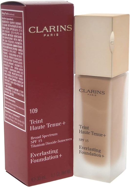 Clarins- Everlasting Foundation - Titanium Dioxide Sunscreen - (109 Wheat)
