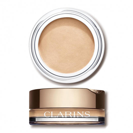 Clarins Ombre Velvet Cream Eyeshadow Matte Finish Long-lasting 01 White Shadow